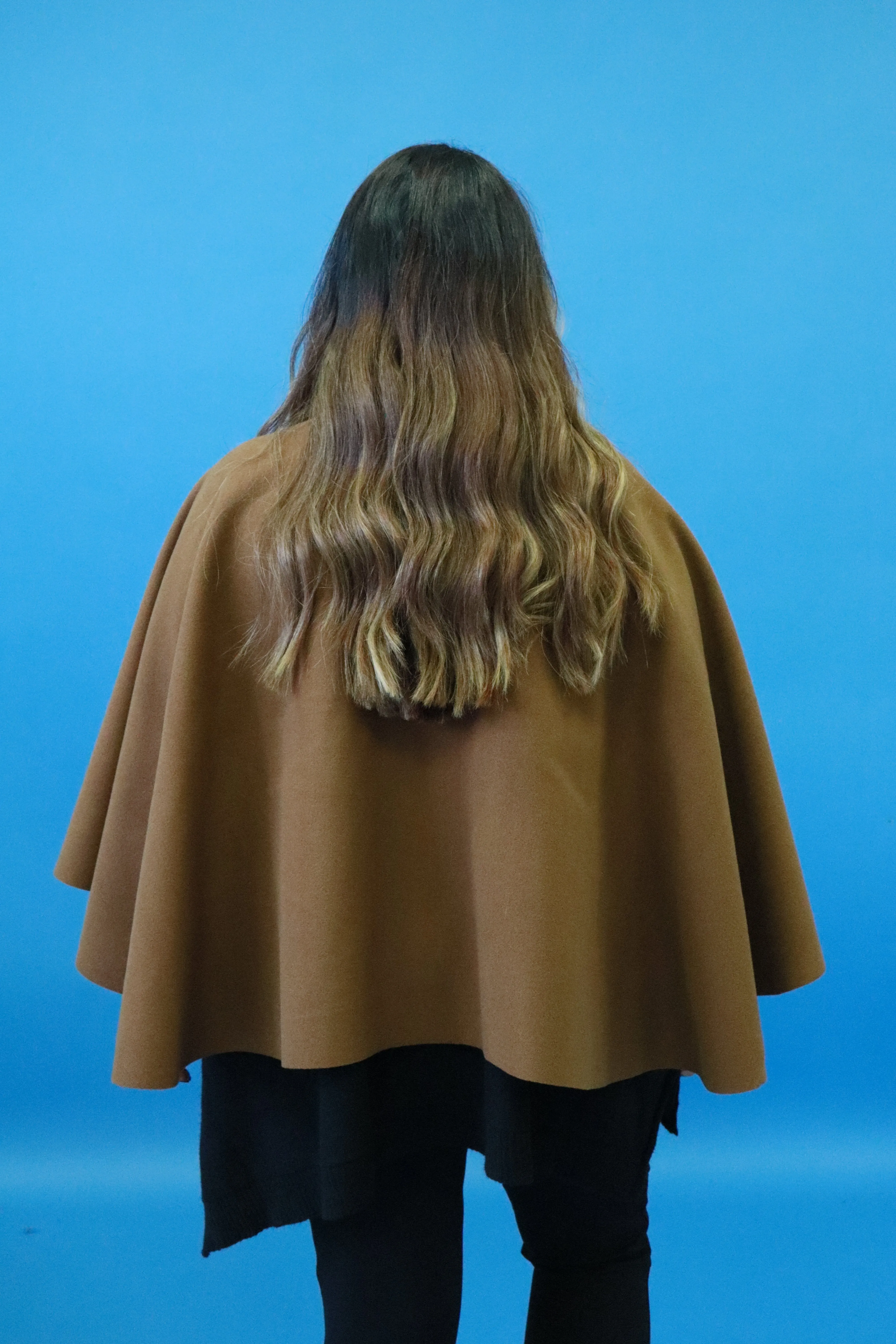 Ally Cape in Tan