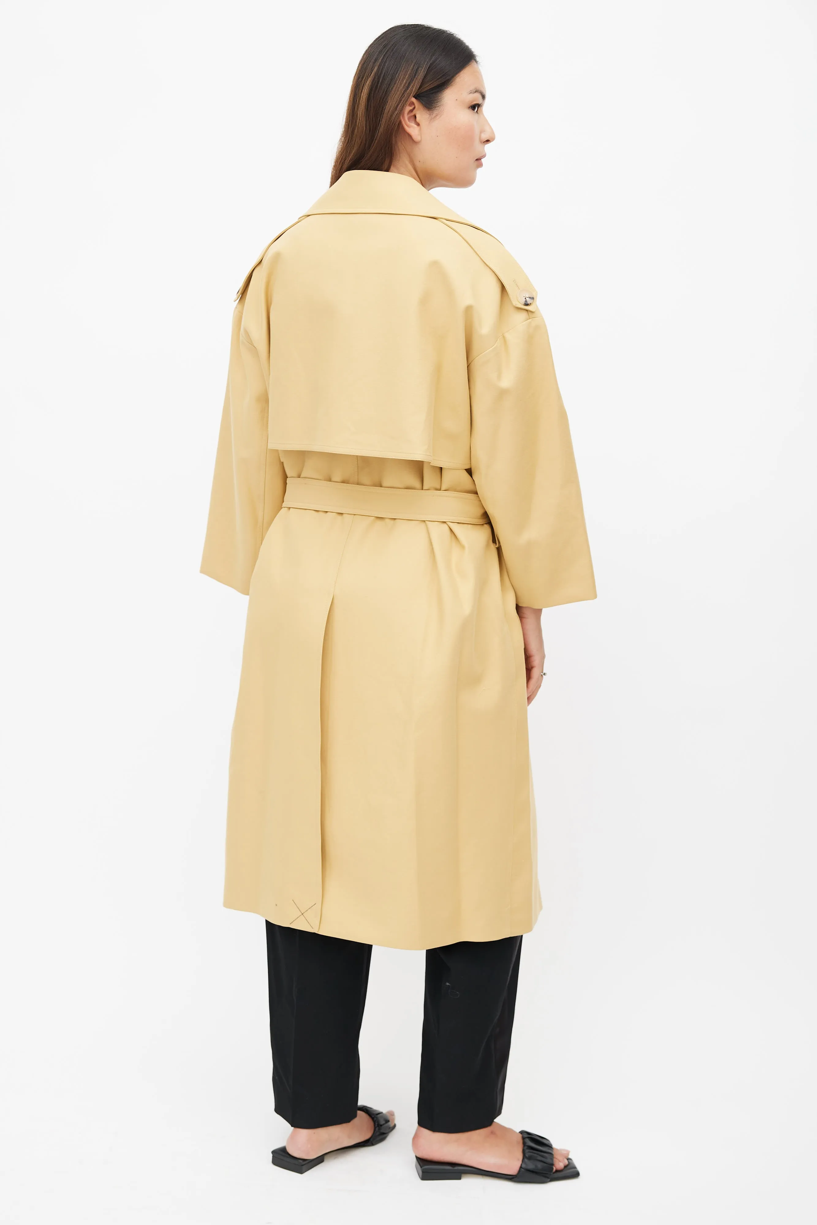 Beige Matthias Belted Trench Coat