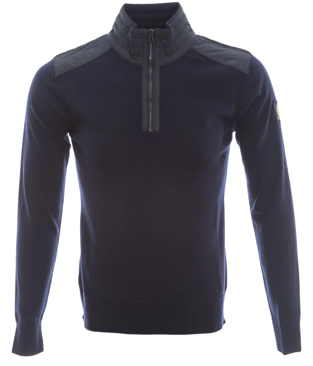 Belstaff Kilmington Knitwear in Washed Navy