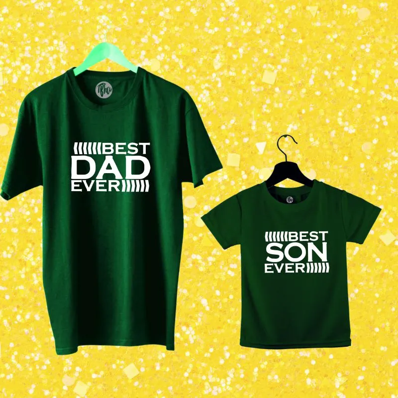 Best Dad Ever Best Son Ever Matching Father Son T-Shirts