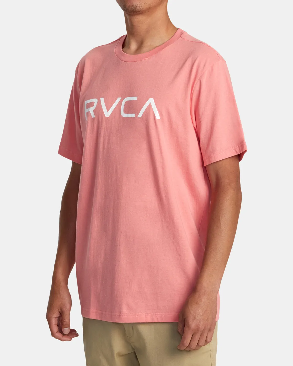 Big RVCA Short Sleeve T-Shirt - Vintage Salmon