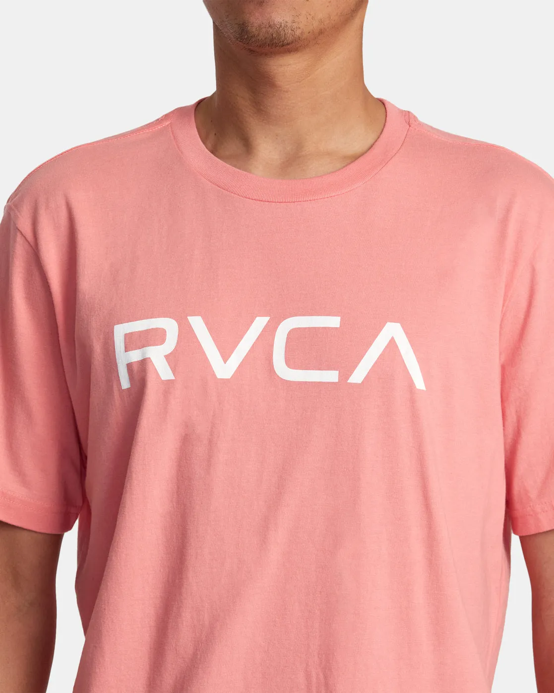 Big RVCA Short Sleeve T-Shirt - Vintage Salmon