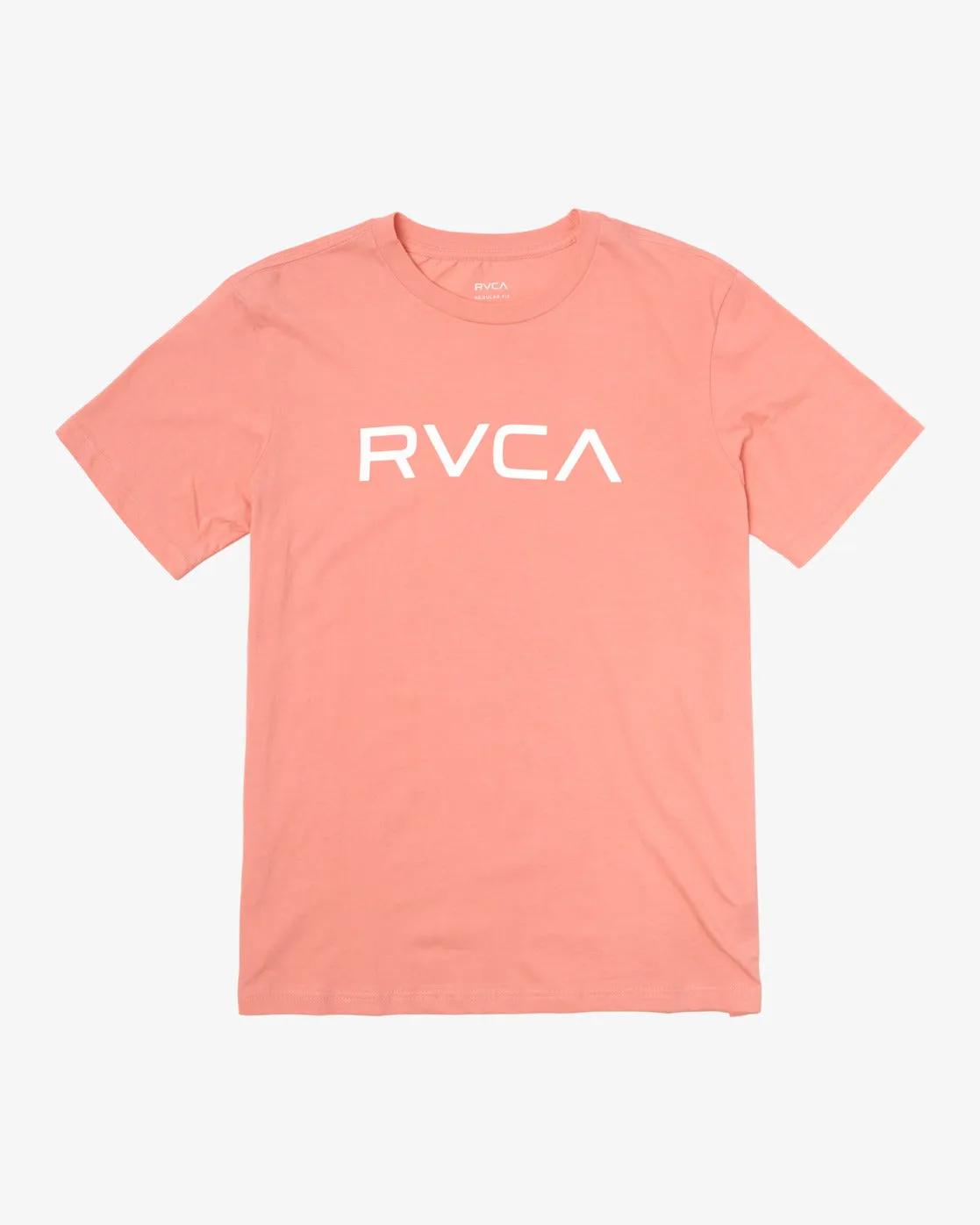 Big RVCA Short Sleeve T-Shirt - Vintage Salmon