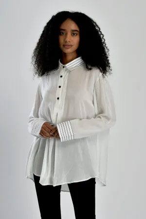 Box pleat shirt