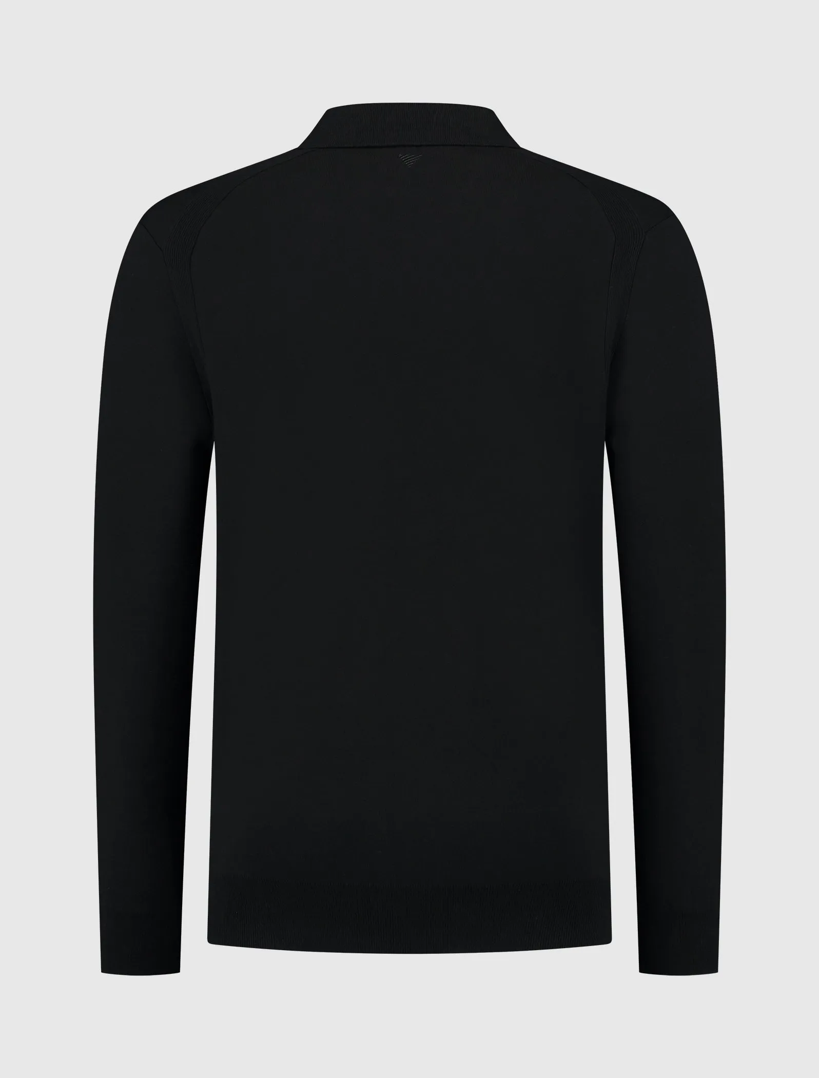 Buttonless Polo Knitwear | Black