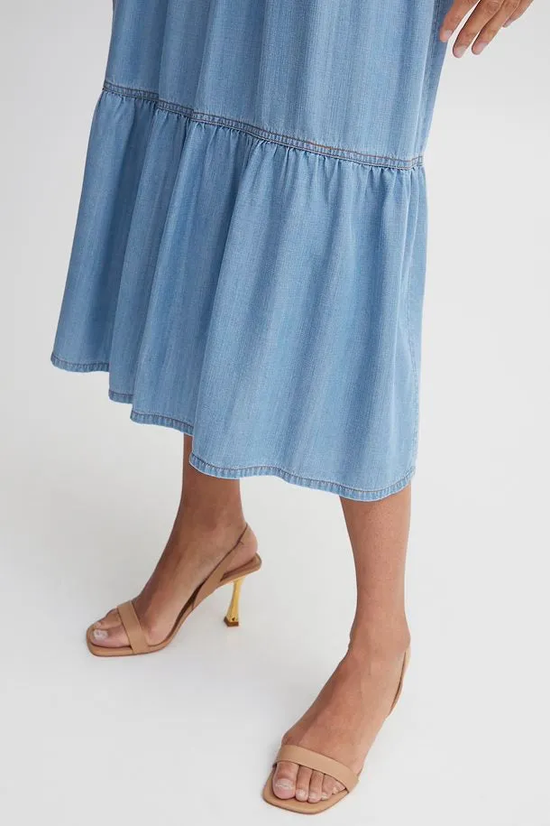 Byoung Bylana Soft Denim Midi Skirt