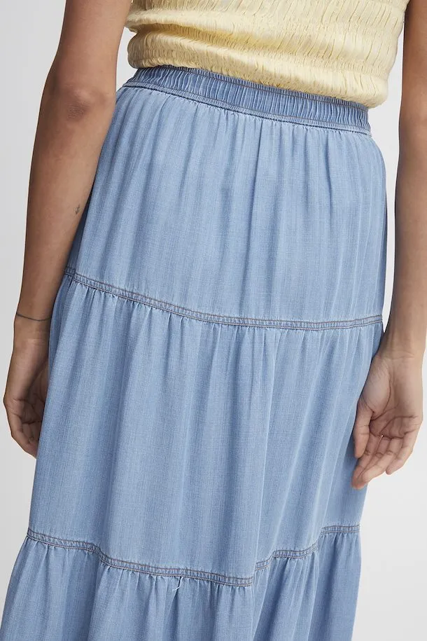 Byoung Bylana Soft Denim Midi Skirt