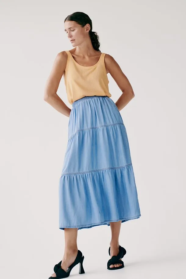 Byoung Bylana Soft Denim Midi Skirt