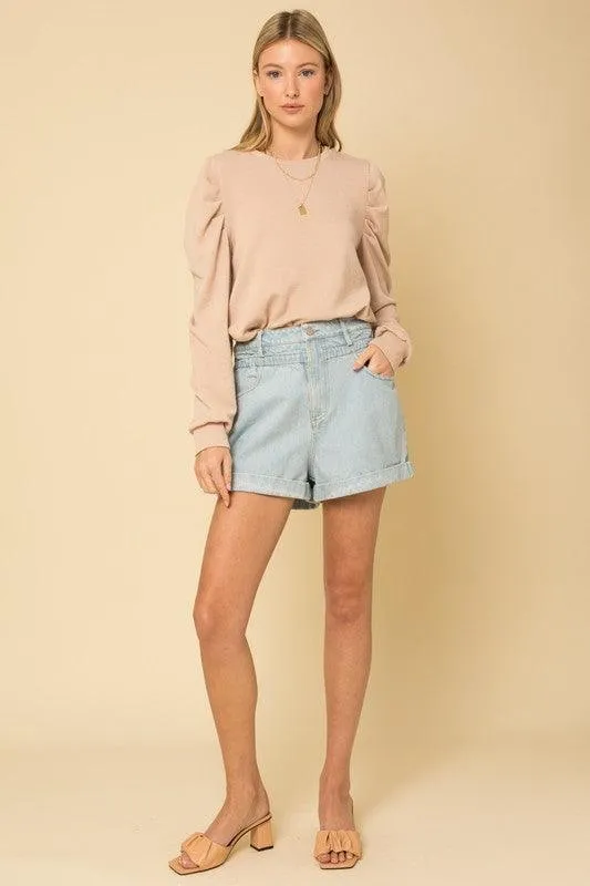 Calle Puffy Long Sleeve Top