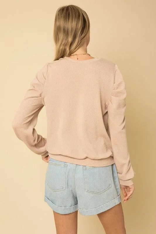 Calle Puffy Long Sleeve Top