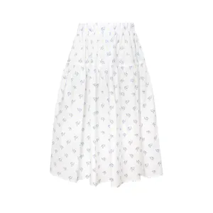 Cotton Skirt Pearl White