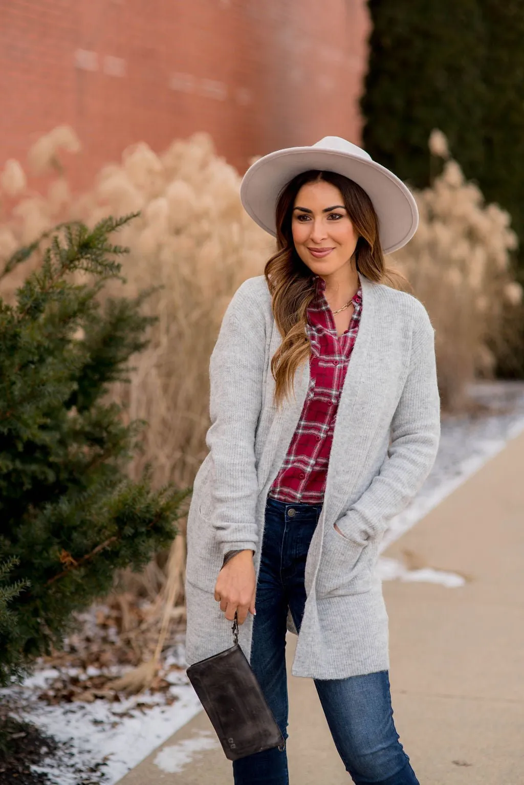 Cozy Lightly Ribbed Tunic Cardigan