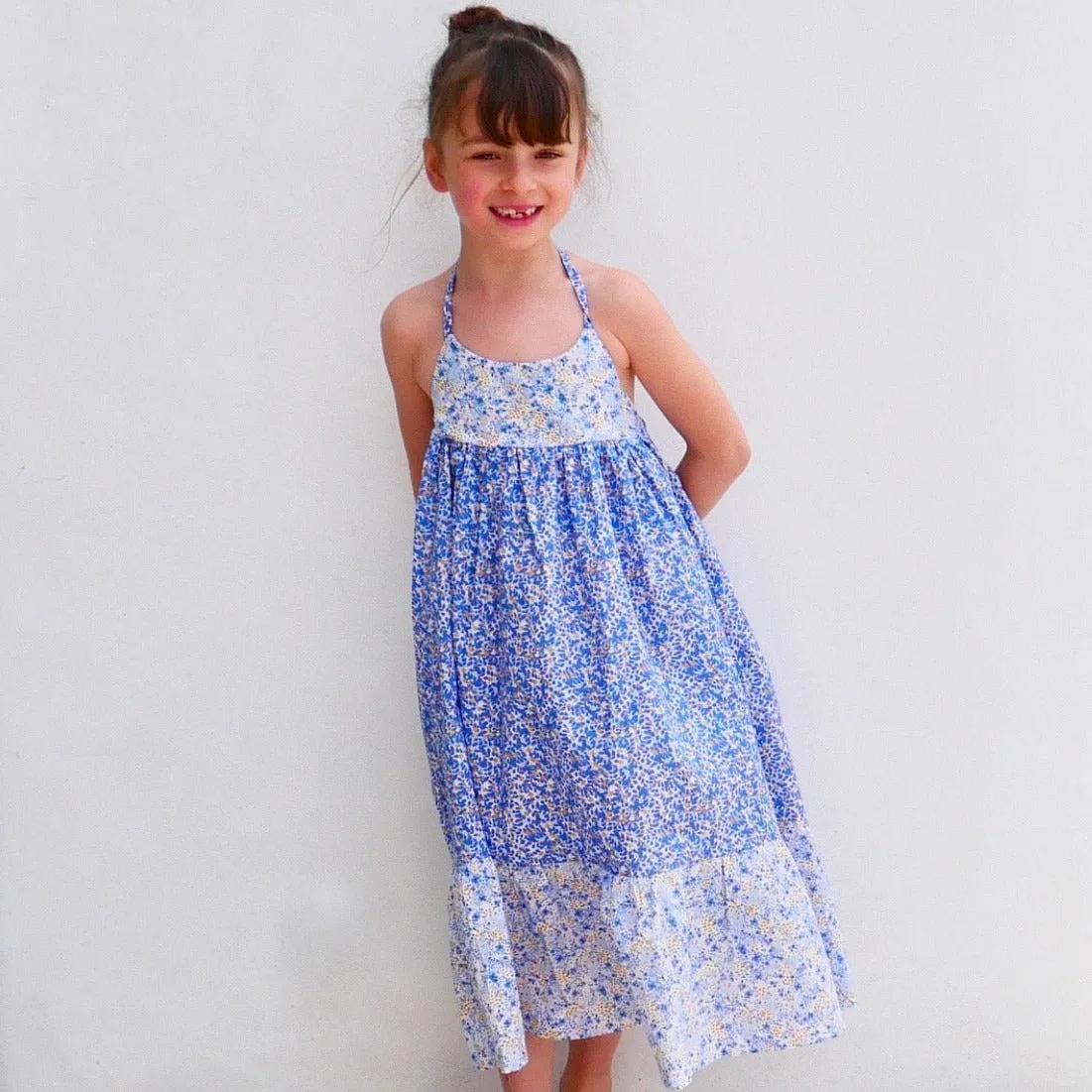 Duo for woman and kid LENA blouse and dress - Paper Sewing Pattern