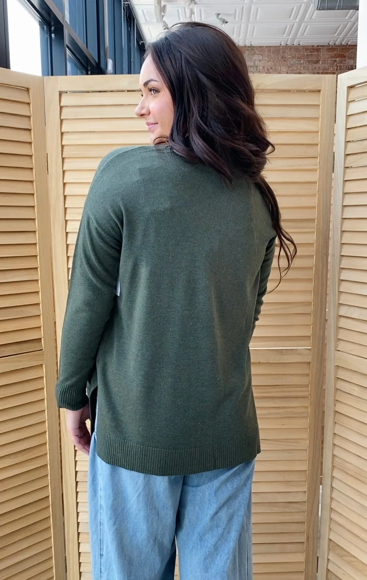 Easy Going Cardigan | Olive