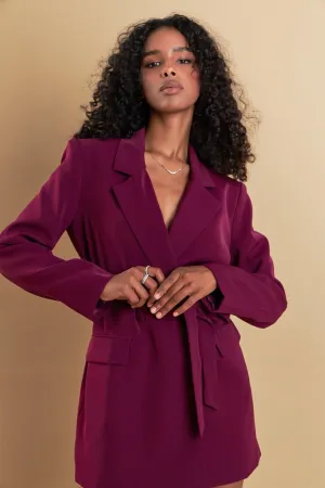 Endless Rose - Belted Blazer