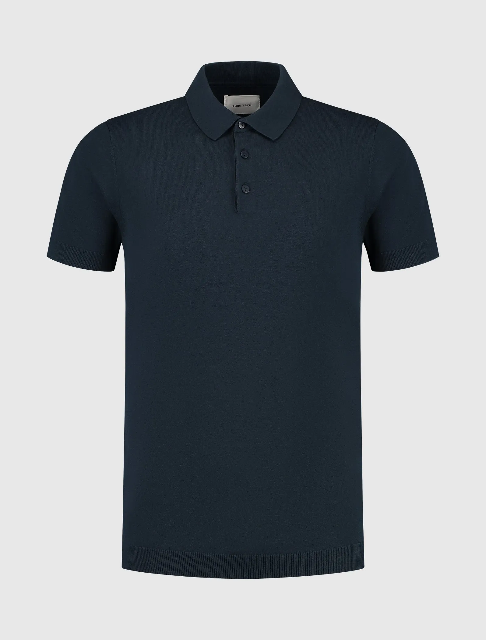 Essential Knitwear Polo | Navy