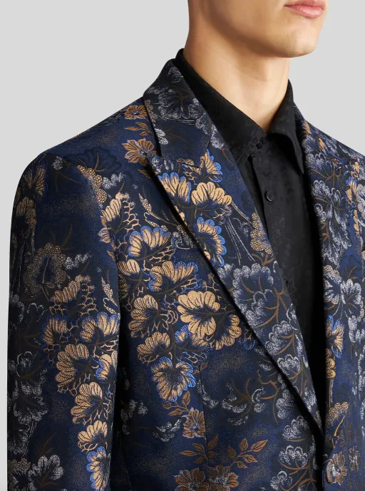 Floral Jacquard Jacket