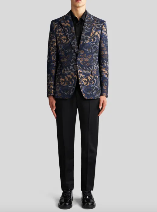 Floral Jacquard Jacket