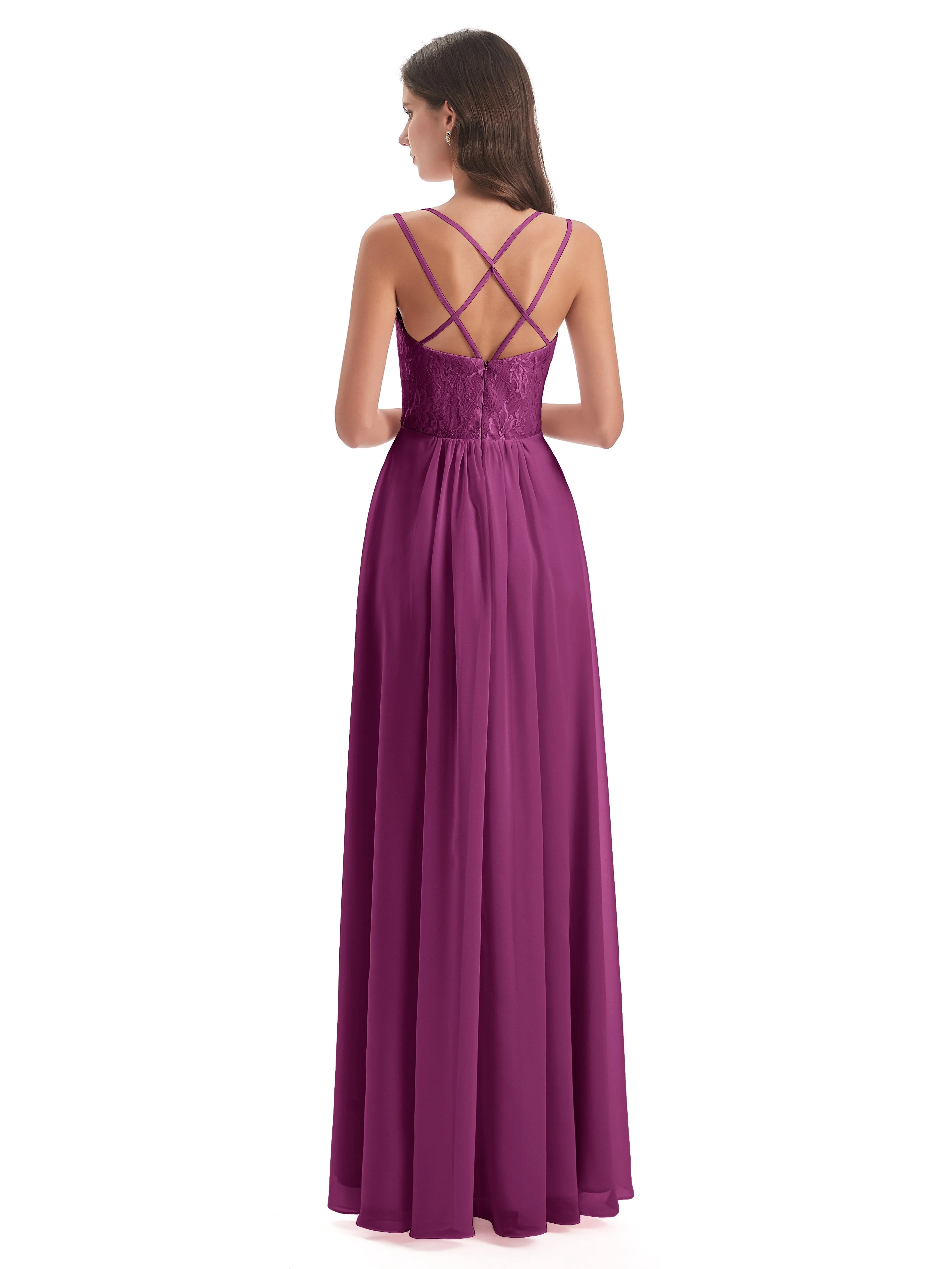 Heidi Elegant Spaghetti Straps Long Bridesmaid Dresses