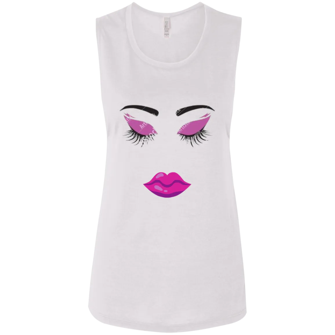 Lady Purple Ladies' Flowy Muscle Tank