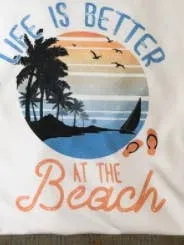 Life Is Better At The Beach graphic tee