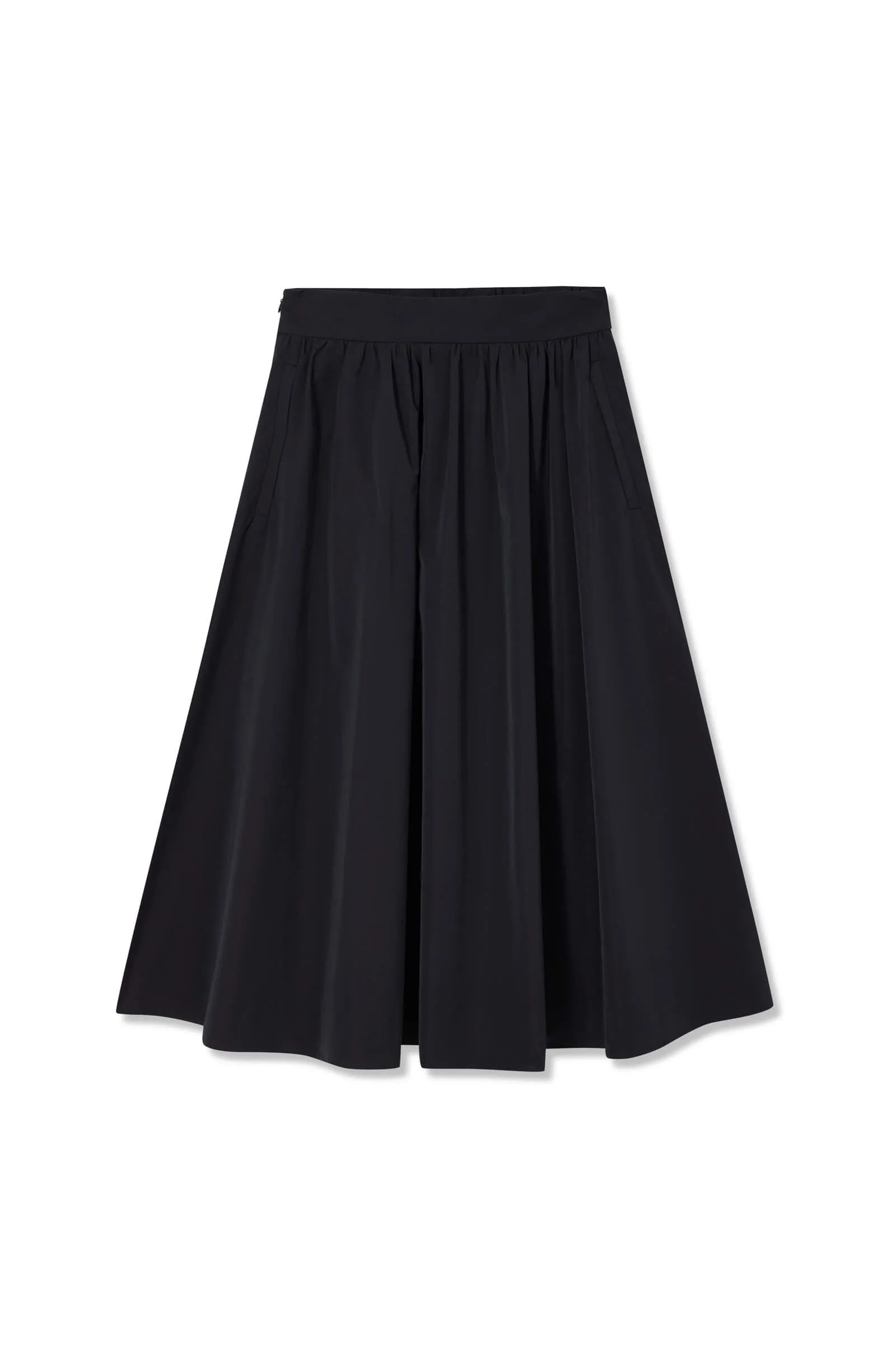 LILY Black High-Waisted A-line Skirt