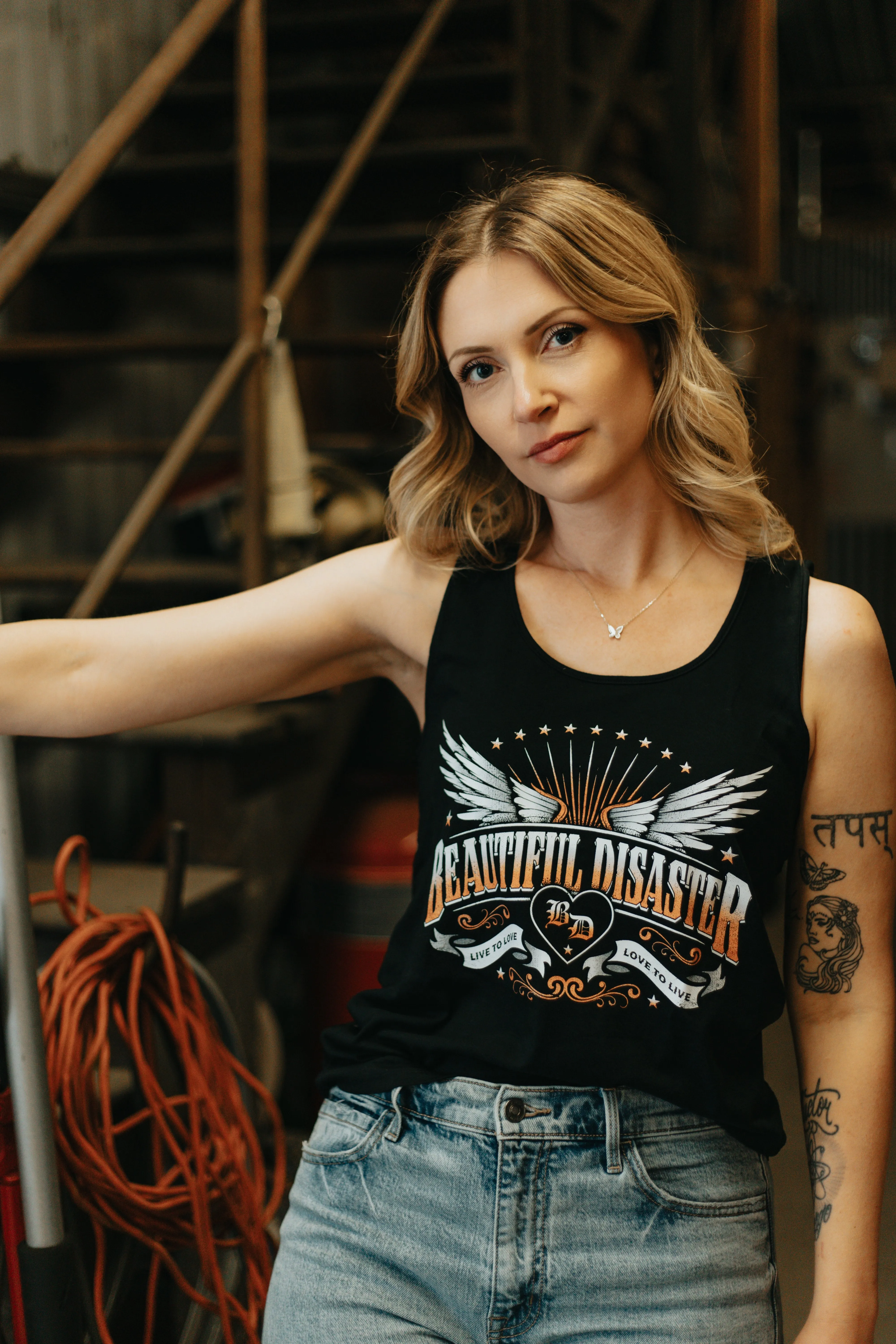 Live To Love Laceback Tank