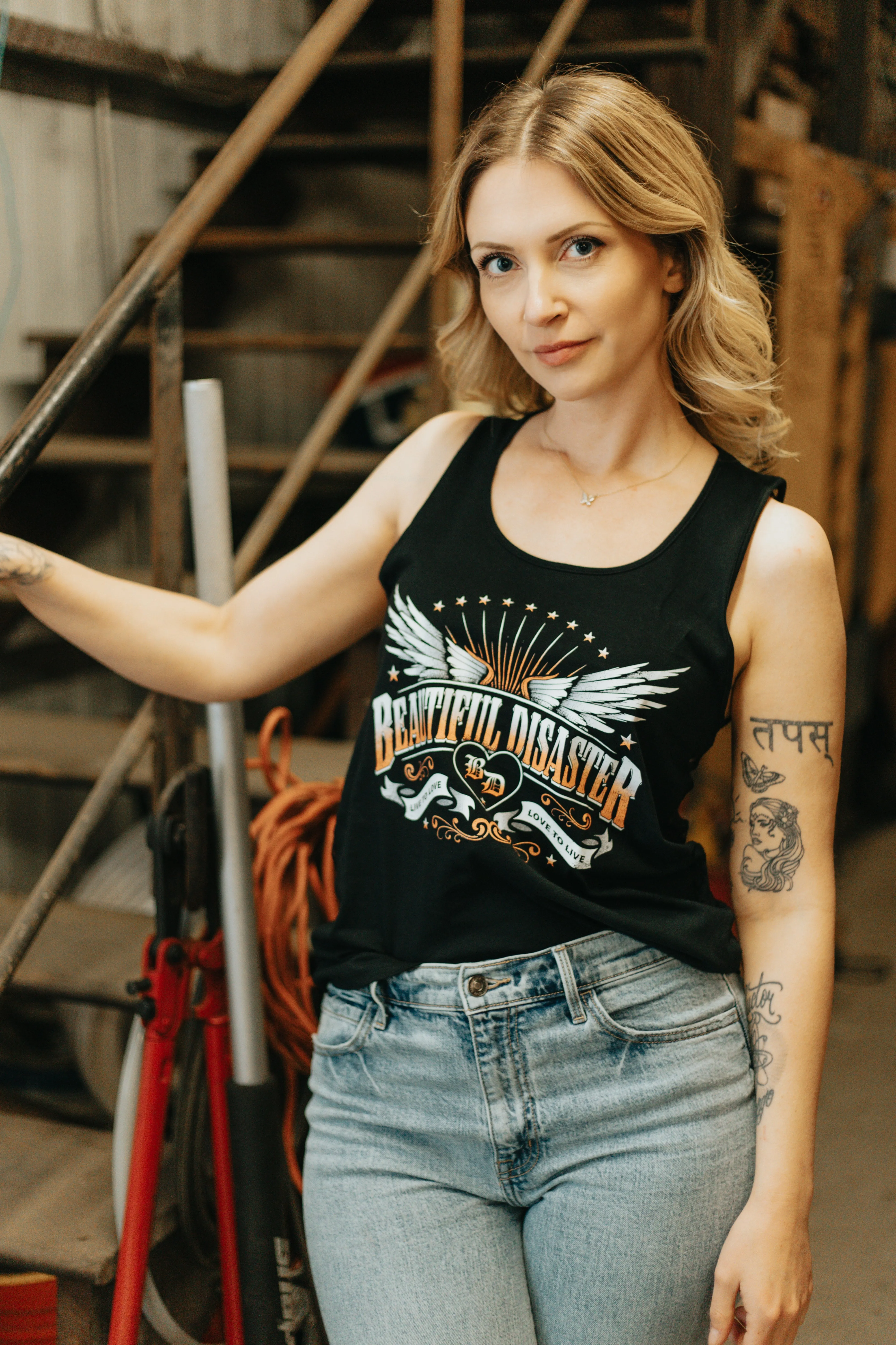 Live To Love Laceback Tank