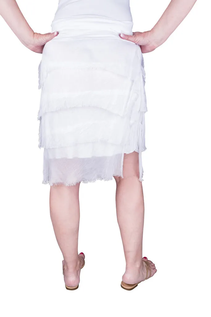 Marisa Silk Ruffle Skirt (SS203)