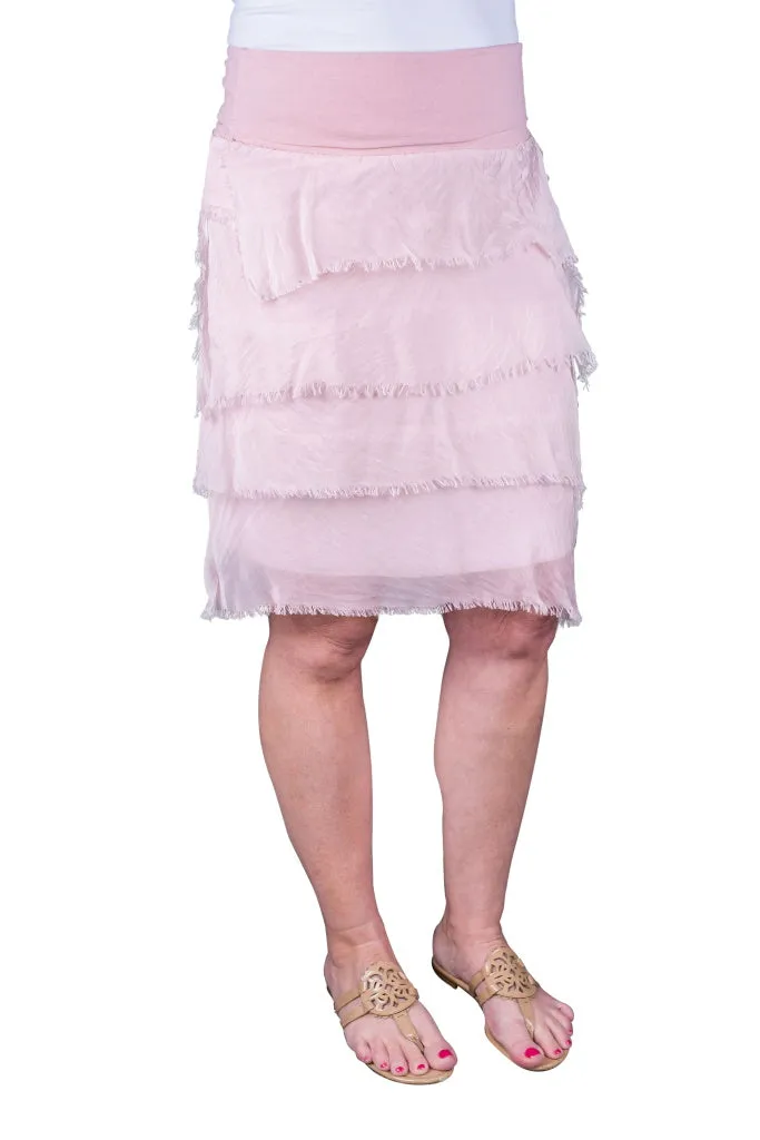 Marisa Silk Ruffle Skirt (SS203)