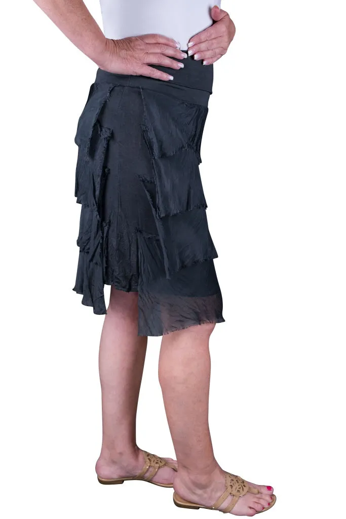 Marisa Silk Ruffle Skirt (SS203)