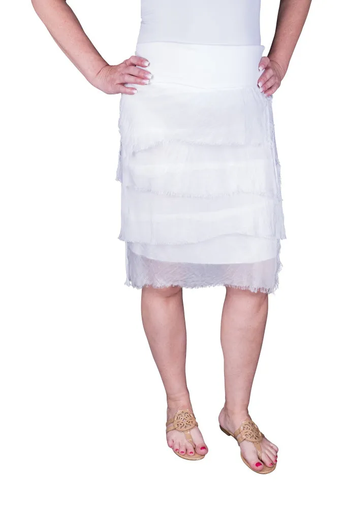 Marisa Silk Ruffle Skirt (SS203)