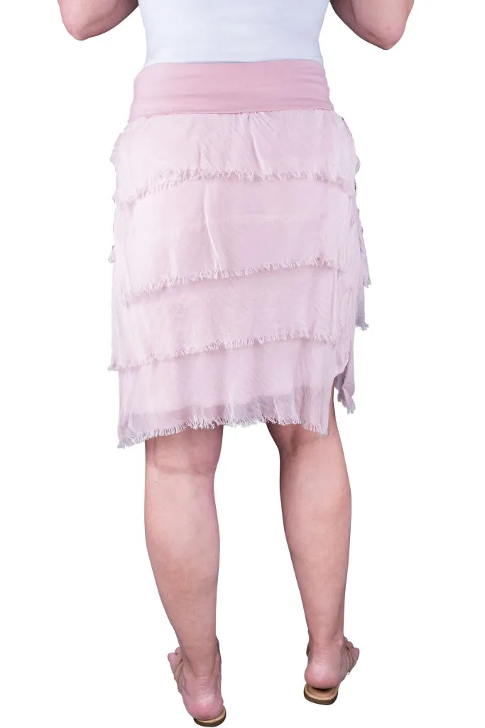 Marisa Silk Ruffle Skirt (SS203)