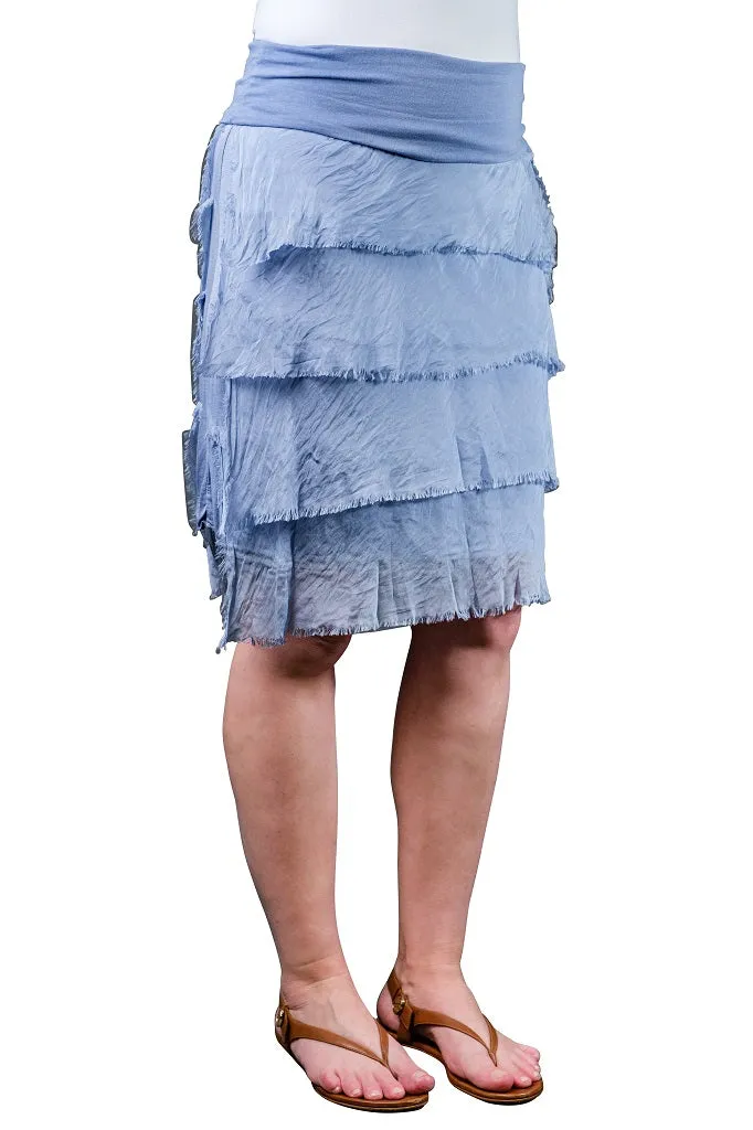 Marisa Silk Ruffle Skirt (SS203)