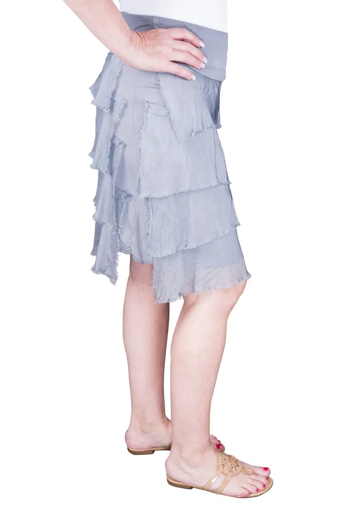 Marisa Silk Ruffle Skirt (SS203)