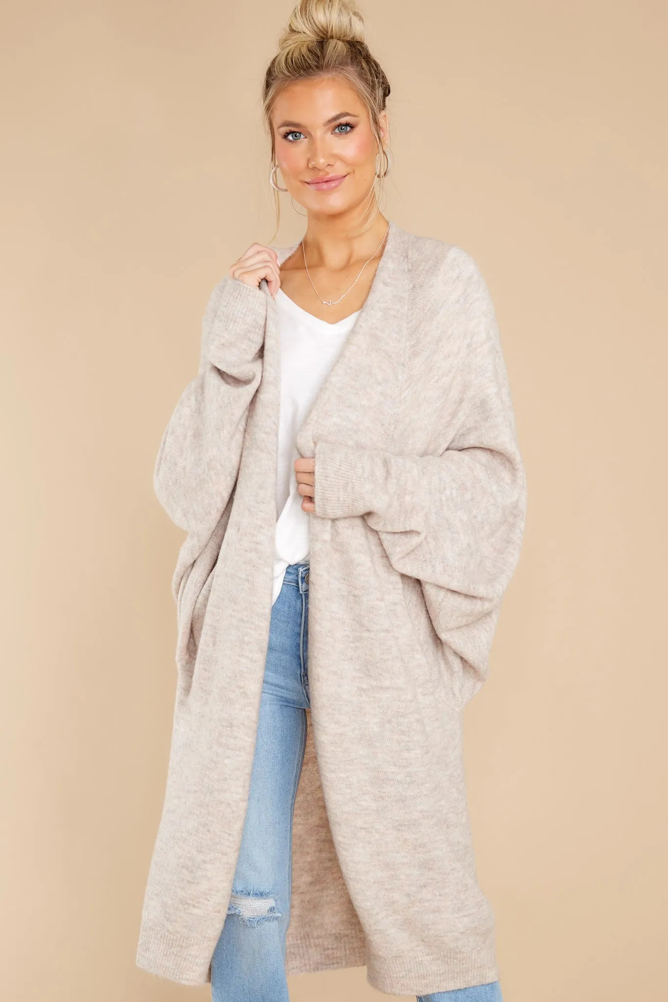 Miracles Of Cozy Beige Cardigan