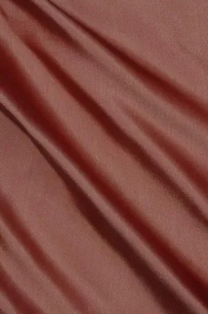 Mocha Brown Light Taffeta Silk Fabric