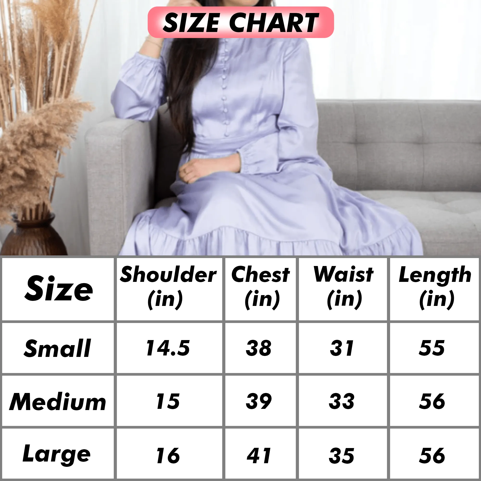 Perfect Elegant Dress for Every Occasion Lilac Colour long Sleeves Dress