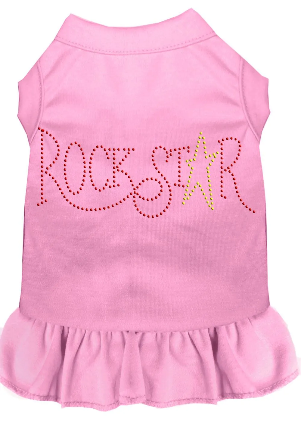 Rhinestone Rockstar Dress Light Pink Xl (16)