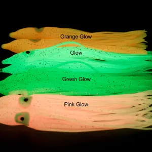 Run Off Super Glow Squid Skirts - 6, 12, 18 pc packages - 3" & 4.5" length