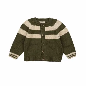 School Cardigan - Green