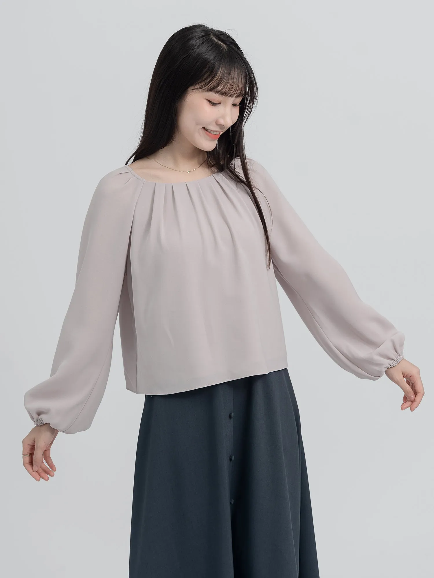 Serafina Pleated Flowy Top