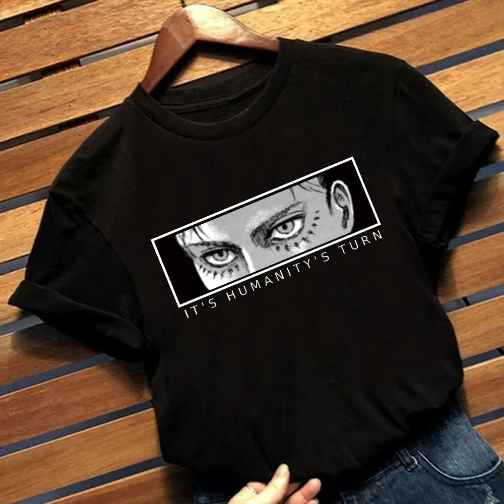 T-Shirt Eren Yeager Attack on Titan (Colors Available)