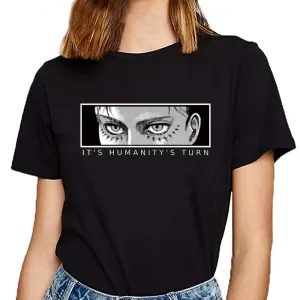 T-Shirt Eren Yeager Attack on Titan (Colors Available)